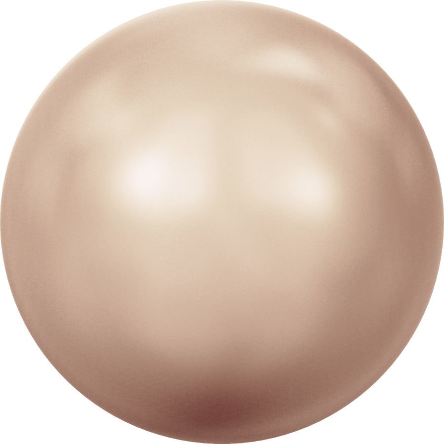 5810 6mm Crystal Rose Gold Pearl (001 769) - Pembe Altın İnci Boncuk