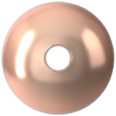 Swarovski 5810 İnci 6mm Crystal Rose Gold Pearl (001 769) - Pembe Altın Renkli Kristal İnci Boncuk