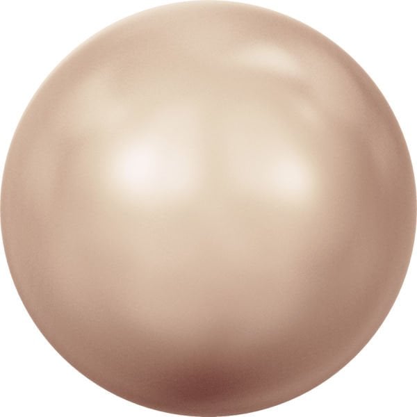 5810 8mm Crystal Rose Gold Pearl (001 769) - Pembe Altın İnci Boncuk