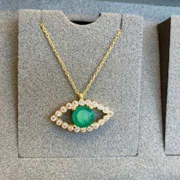 Emerald Yeşil Göz Kolye