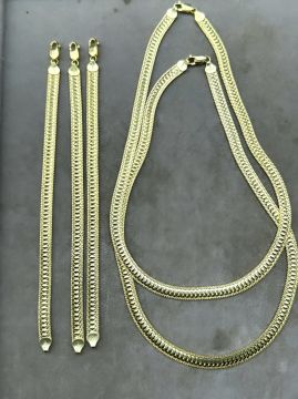 İtalyan Hasır Kolye Gold
