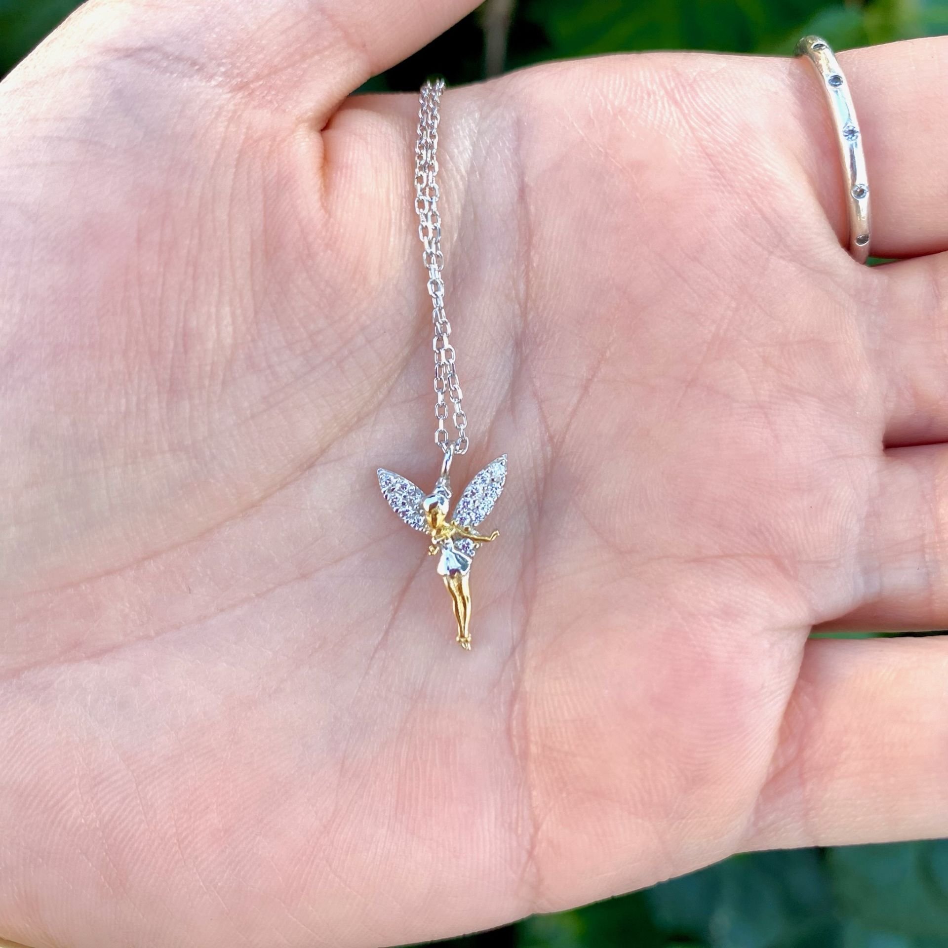 Tinkerbell Peri Kızı Kolye İki Renkli