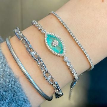 Wish Tasarım Pastel Göz Su Yolu Bileklik
