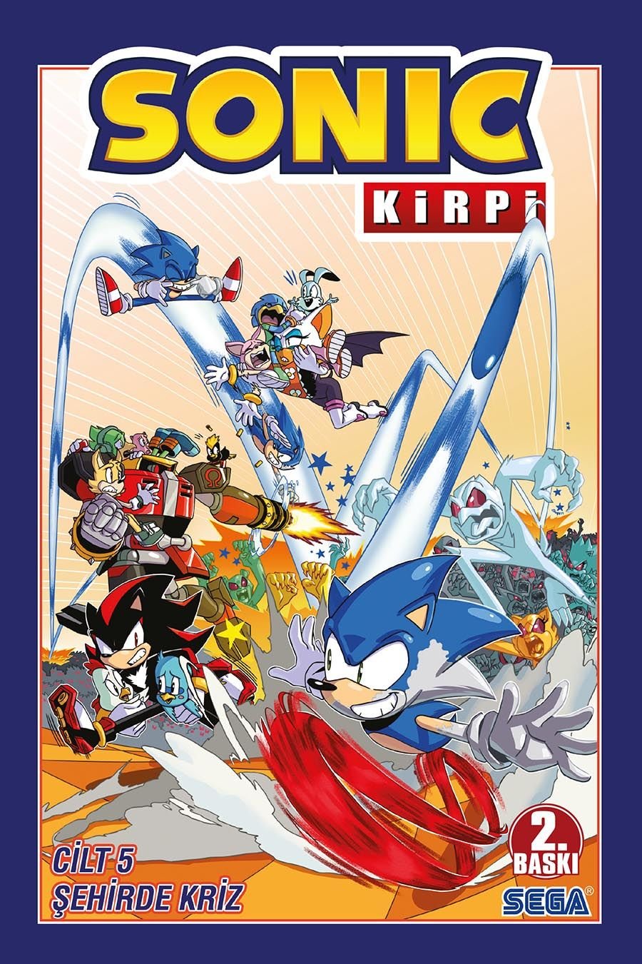 Kirpi Sonic Cilt 5 - Şehirde Kriz (3.Baskı)