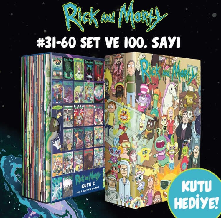 Rick And Morty #31-60 Set ve 100. Sayı (Kutulu)