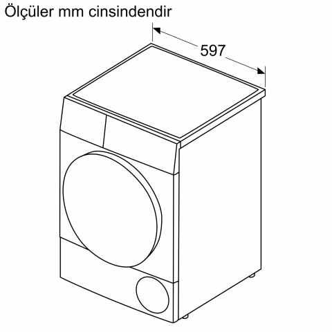 Bosch WQG2410TTR 9 kg Çamaşır Kurutma Makinesi