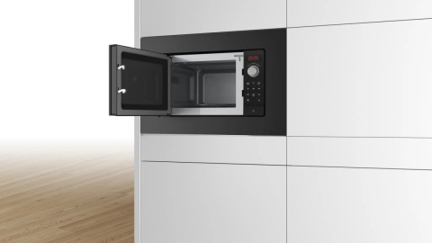 Bosch BFL623MB3 20 lt Siyah Ankastre Mikrodalga Fırın