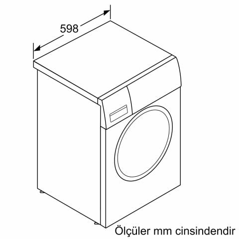 Bosch WGA244Z1TR 9 kg 1400 Devir Çamaşır Makinesi