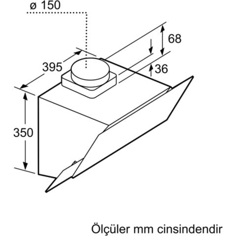 Bosch DWK65AJ80R Duvar Tipi Davlumbaz