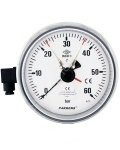 PAKKENS Tek Kontaklı Arkadan Bağlantılı Eksenden Kaçık Hassas Manometre Ø100 mm  KL1,0