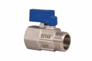 DUYAR Mini Küresel Vana İç-Dış Dişli  1/2'' PN16 T-2160