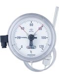 PAKKENS Tek Kontaklı Alttan Çıkışlı -Flanşlı Elektrik KontaklıTermometre Ø160mm KL1,0