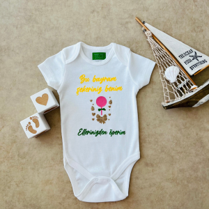 Ellerinizden Öperim - Özel Tasarım Bebek Body 2 yaş - Kısa Kollu