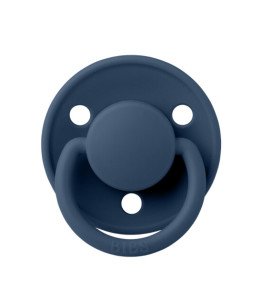 BIBS De Lux Kauçuk Emzik Steell Blue 0-6 ay