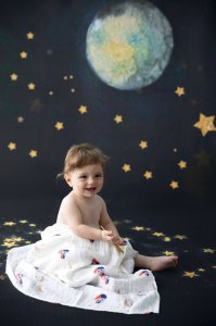 Momeasy Horoscope Müslin Örtü 100x120 cm - İkizler Burcu