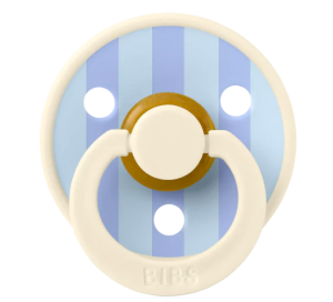 BIBS Studio Colour Block Kauçuk Emzik Ivory / Dusty Blue 0-6 ay