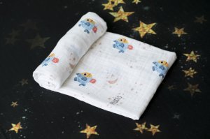 Momeasy Horoscope Müslin Örtü 100x120 cm - Balık Burcu