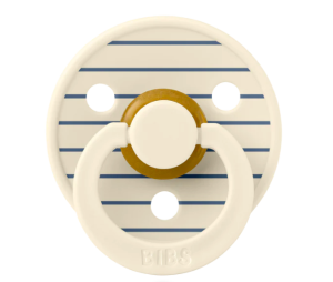 BIBS Studio Colour Pin Kauçuk Emzik Ivory / Steel Blue 0-6 ay