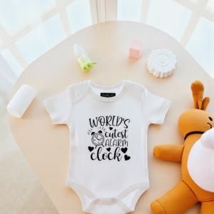 World's Cutest Alarm Clock - Özel Tasarım Bebek Body/Zıbın Baby Bodysuit