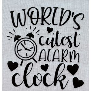 World's Cutest Alarm Clock - Özel Tasarım Bebek Body/Zıbın Baby Bodysuit