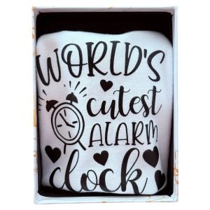 World's Cutest Alarm Clock - Özel Tasarım Bebek Body/Zıbın Baby Bodysuit