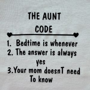 The Aunt Code - Özel Tasarım Bebek Body/Zıbın Baby Bodysuit