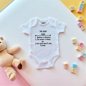 The Aunt Code - Özel Tasarım Bebek Body/Zıbın Baby Bodysuit