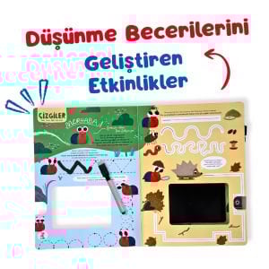 Çiz Çiz Zeki Salyangoz - Düşünce Becerileri Etkinlikleri