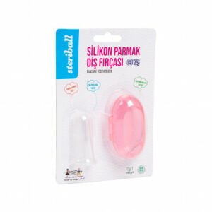 Steriball Bebekler İçin Silikon Parmak Fırça - Pembe
