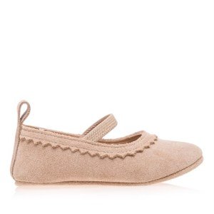 Merli&Rose Süet Babet Patik | Kum