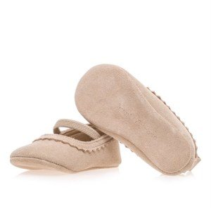 Merli&Rose Süet Babet Patik | Kum