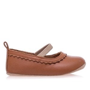 Merli&Rose Deri Babet Patik | Taba