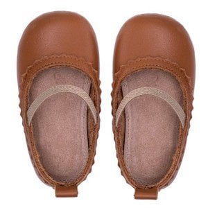 Merli&Rose Deri Babet Patik | Taba
