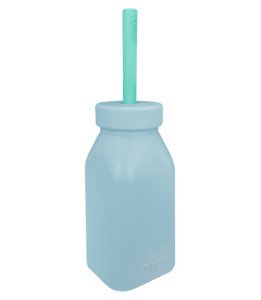 OiOi Şişe + Pipet - Mineral Blue / Agua Green