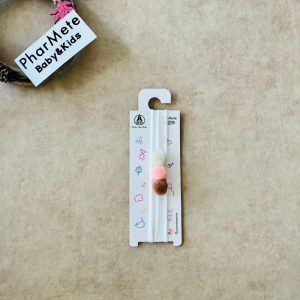 Ekru&Pembe&Kahve 3'lü Ponpon Saç Bandı