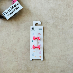 Pembe&Beyaz Puantiyeli  Pens Toka