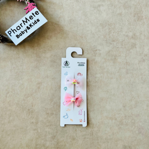 Açık&Koyu Pembe Tül Fiyonk Pens Toka