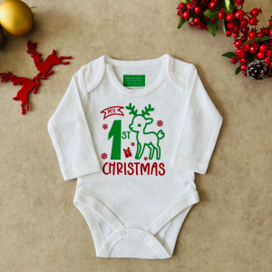 My 1st Christmas - Özel Tasarım Bebek Body/Zıbın Baby Bodysuit
