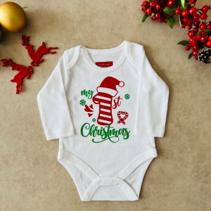 My 1st Christmas - Özel Tasarım Bebek Body/Zıbın Baby Bodysuit