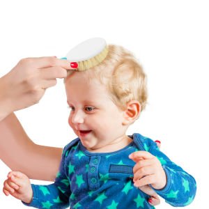 Babyjem Fırça Tarak Seti Doğal Kıl Gri