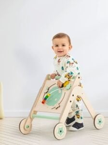 Mamatoyz Trio WalkMe  Ahşap Yürüteç ve Aktivite Masası