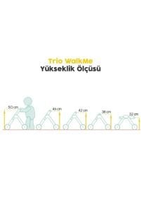 Mamatoyz Trio WalkMe  Ahşap Yürüteç ve Aktivite Masası