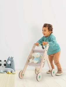 Mamatoyz Trio Stroller  İlk Adım Yürüteç & Oyuncak Bebek Arabası
