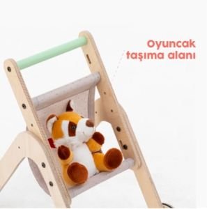 Mamatoyz Trio Stroller  İlk Adım Yürüteç & Oyuncak Bebek Arabası