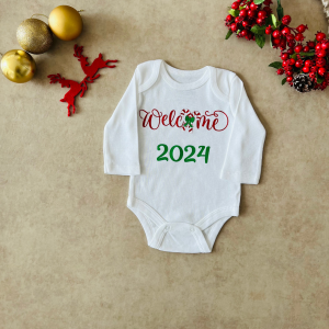 Welcome 2024 - Özel Tasarım Bebek Body