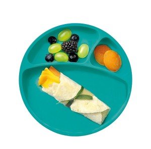 OiOi Vakumlu Mama Tabağı Porsiyon - Aqua Green