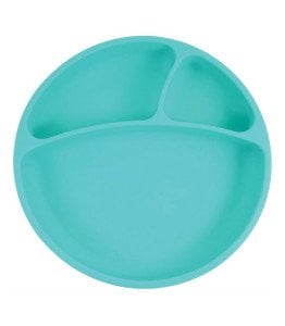 OiOi Vakumlu Mama Tabağı Porsiyon - Aqua Green