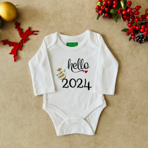Hello 2024 - Özel Tasarım Bebek Body