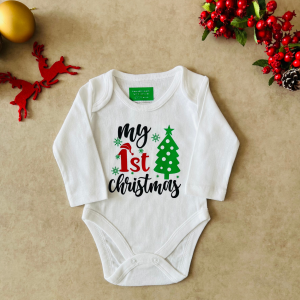 My 1st Christmas - Özel Tasarım Bebek Body/Zıbın Baby Bodysuit