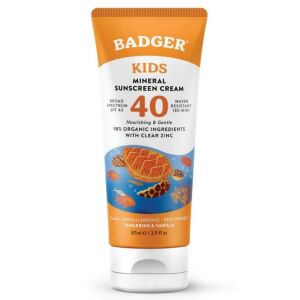 Badger Clear Zinc Çocuk Güneş Kremi SPF40 87 ml (Kolay Sürülüm)